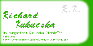 richard kukucska business card